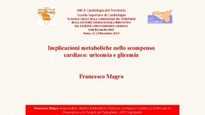 ANCECardiologia del Territorio Scuola Superiore di Cardiologia IL