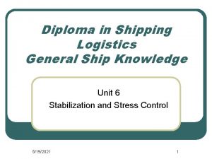 General shipping knowledge