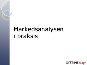 Markedsanalyse i praksis