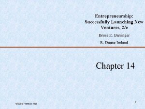 Entrepreneurship Successfully Launching New Ventures 2e Bruce R