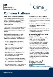 Common Platform What is the Common Platform The