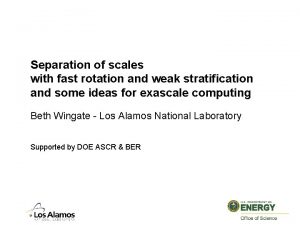 Separation of scales with fast rotation and weak