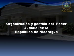 Organizacin y gestin del Poder Judicial de la