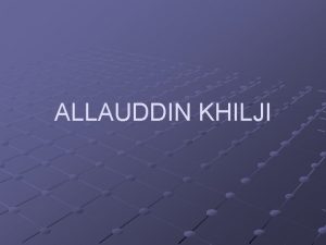 Alauddin khilji agrarian reform