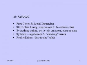 AI Fall 2020 5192021 Face Cover Social Distancing