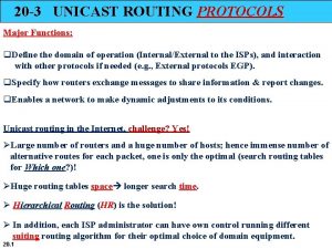 What is unicast routing