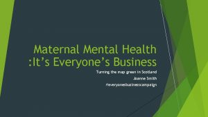 Maternal Mental Health Its Everyones Business Turning the