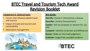 Btec tech travel and tourism