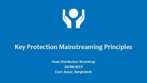 Protection mainstreaming principles