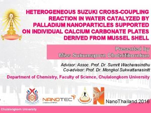 HETEROGENEOUS SUZUKI CROSSCOUPLING REACTION IN WATER CATALYZED BY