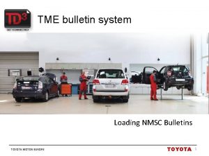 Toyota nmsc