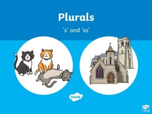 Learning Objective to be able to form plurals