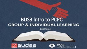 BDS 3 Intro to PCPC Coral Yeung Topics