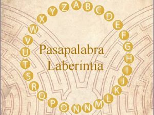 Pasapalabra Laberintia A Empieza por A Nombre de