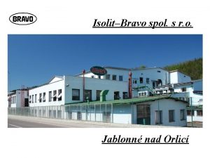 IsolitBravo spol s r o Jablonn nad Orlic