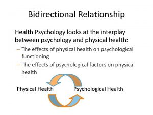 Bidirectional in psychology
