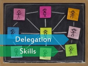 Delegation Skills Objective Explain What is Delegation Explain