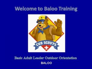 What is baloo training