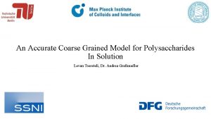 An Accurate Coarse Grained Model for Polysaccharides In