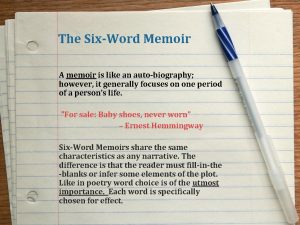 Six word story ideas