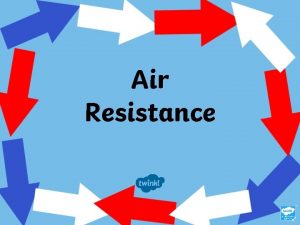 Air Resistance LO To know what is meant