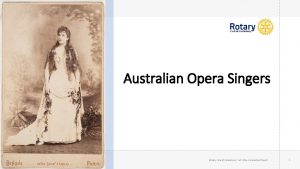 Australian opera singers