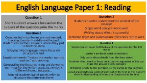 English language question 1 English language question 1