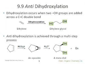 Anti-dihydroxylation