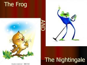 The frog and the nightingale