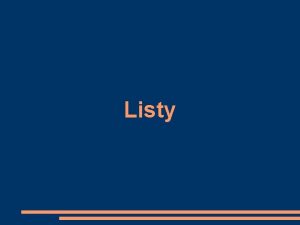 Listy Co przedstawiamy przy pomocy list wiadomoci email