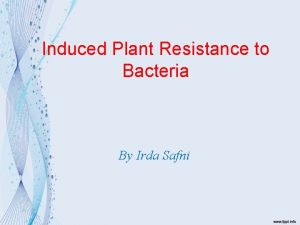 Systemic acquired resistance in plants