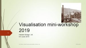 1 Visualisation miniworkshop 2019 Hebden Bridge UK 6