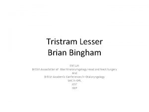 Tristram lesser