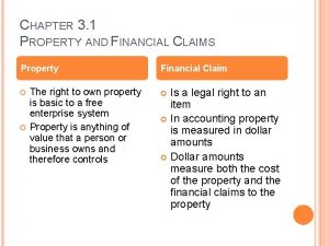 Financial claim example