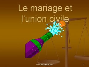 Le mariage et lunion civile www contratquebec com