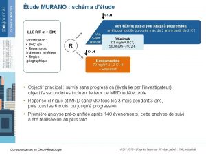 tude MURANO schma dtude C 1 J 1