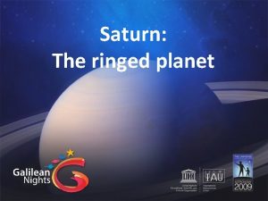 Saturn The ringed planet Ancient Times Saturn was