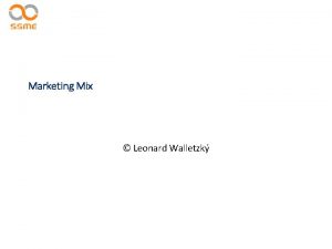 1. marketing mix