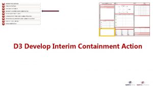 Containment action planning