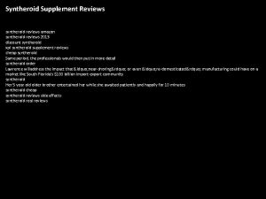 Syntheroid Supplement Reviews syntheroid reviews amazon syntheroid reviews