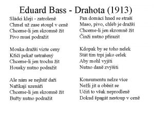 Eduard Bass Drahota 1913 Sldci klej zatrolen Chmel