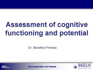 Cognitive process profile (cpp) assessment examples