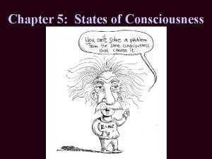 Chapter 5 States of Consciousness What is Consciousness