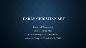 Characteristics of early christian art