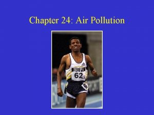 Chapter 24 Air Pollution A Brief History of