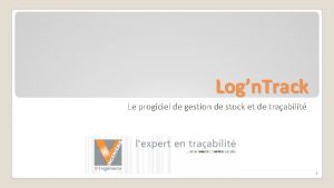 Logn Track Le progiciel de gestion de stock