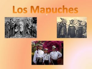 Información de los mapuches