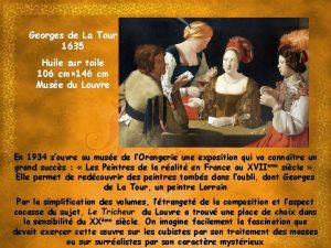Georges de La Tour 1635 Huile sur toile