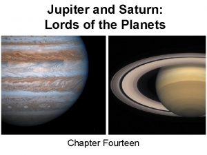 Jupiter and Saturn Lords of the Planets Chapter