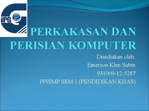 Contoh perkakasan komputer